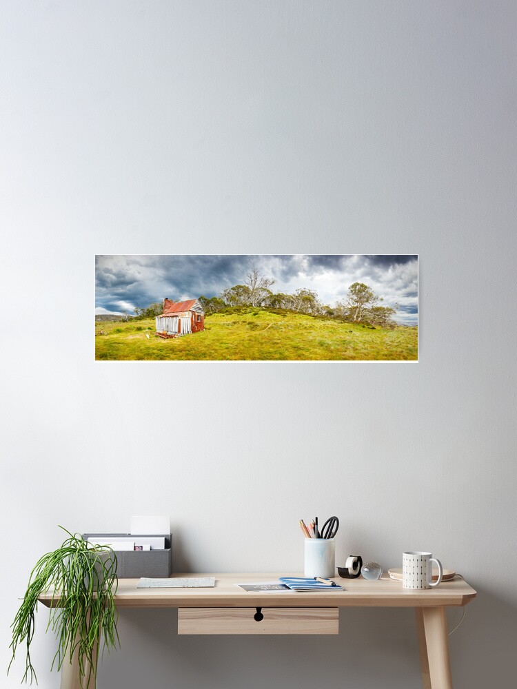 Thumbnail 1 of 3, Poster, Four Mile Hut, Kosciuszko, New South Wales, Australia designed and sold by Chockstone.