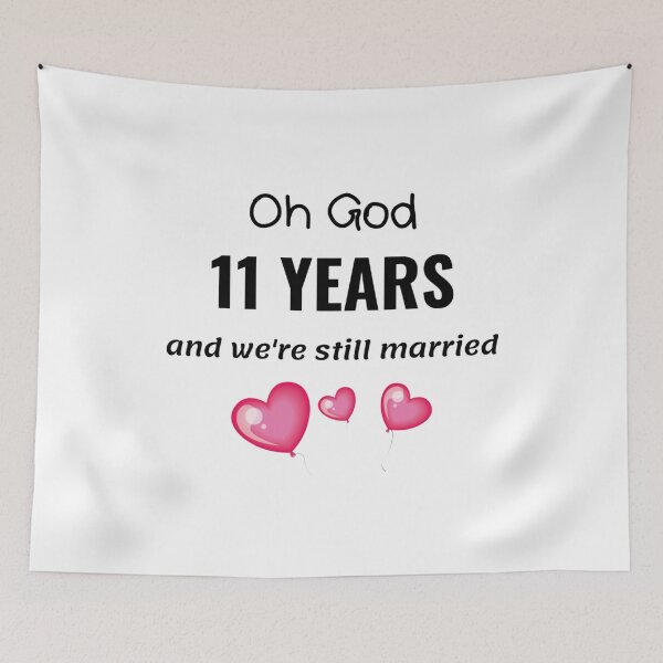 Item preview, 11th Wedding Anniversary Funny Gift for Him or Her designed and sold by TheGreekGuy.