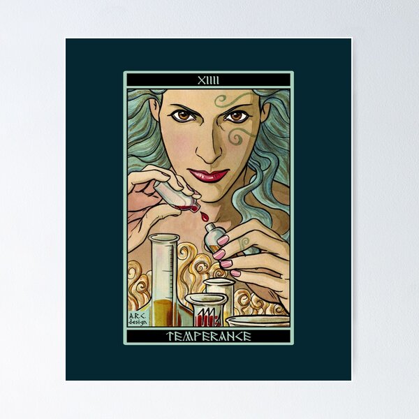 Item preview, Temperance tarot designed and sold by Anna R. Carrino.