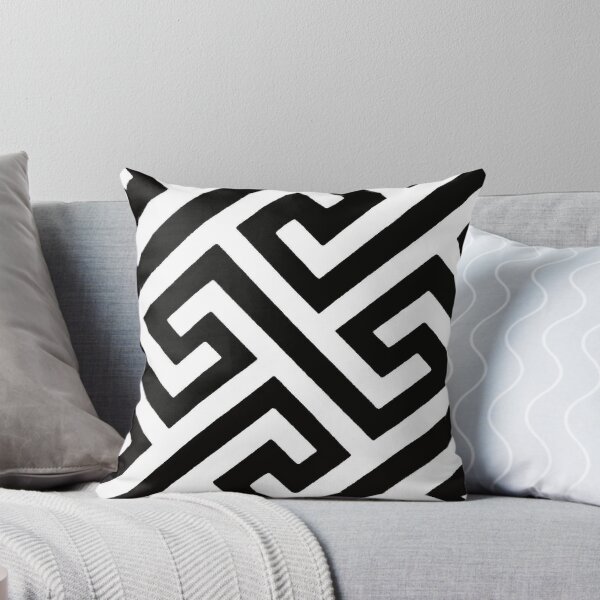 Item preview, Throw Pillow / Cushion in Maze print design  designed and sold by U-topia.