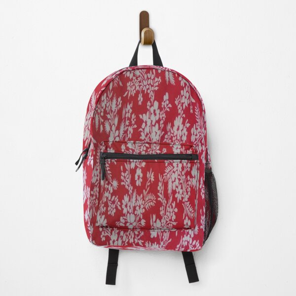 Item preview, astratto fiori bianchi sfondo rosso designed and sold by farfalla 68.