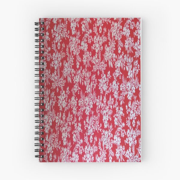 Item preview, astratto fiori bianchi sfondo rosso  designed and sold by farfalla68.