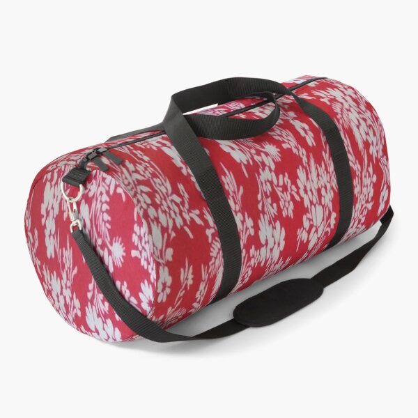 Item preview, astratto fiori bianchi sfondo rosso designed and sold by farfalla68.