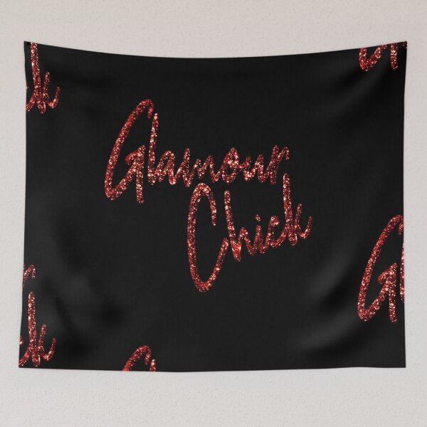 Item preview, Glitter lettering glamor chick typography designed and sold by GlamourChick.