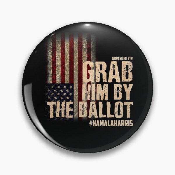 Item preview, Grab Him By The Ballot, Anti Trump, Biden For President, nasty woman retro nasty women vote feminist election designed and sold by 96design.