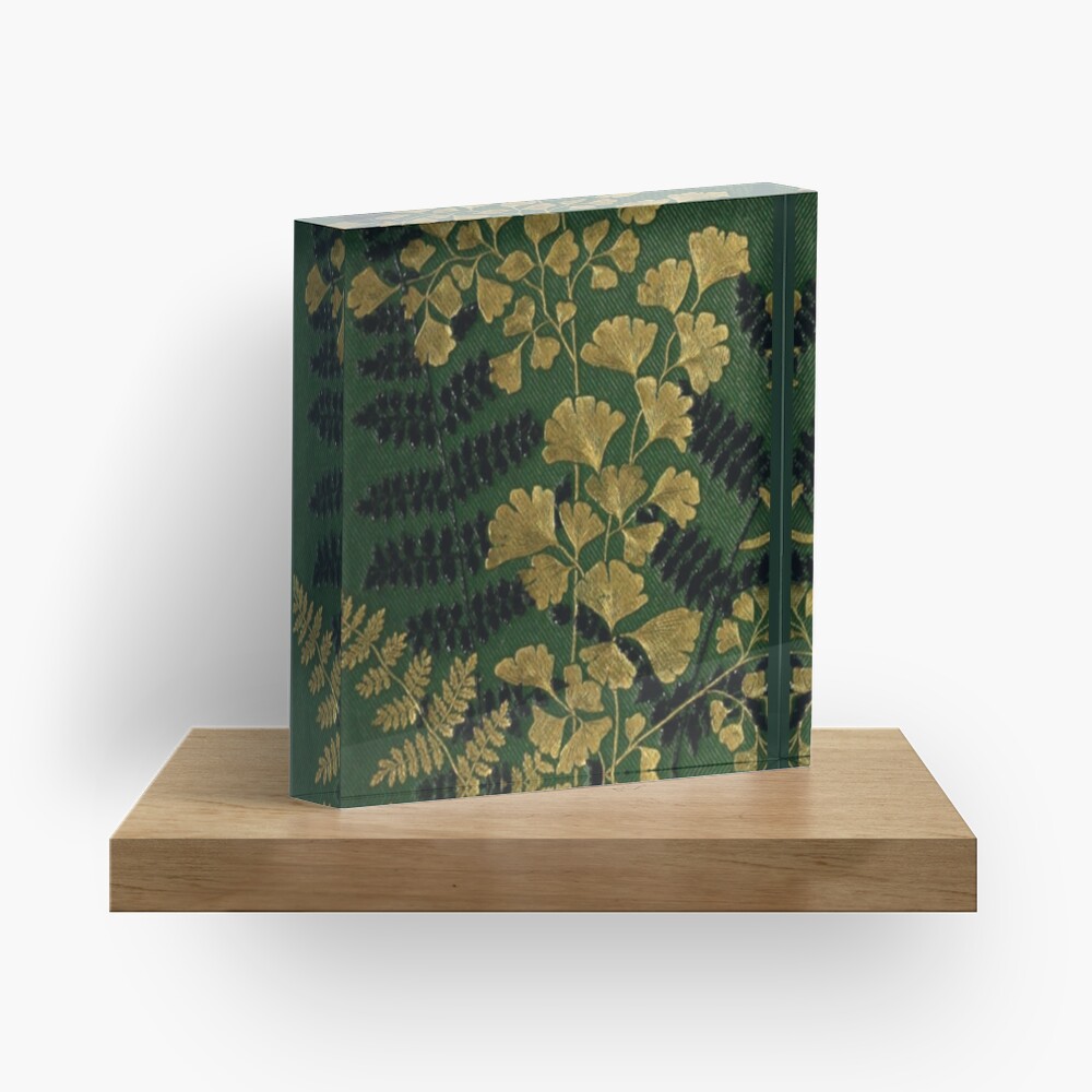 Victorian Ferns Acrylic Block