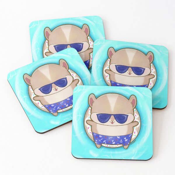 Item preview, Hamster Summer Vibes Cute Kawaii Beach Themed designed and sold by YA Lit Reads.