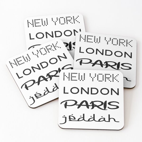 Item preview, New York, London, Paris, Jeddah designed and sold by Twenty Twenty Visions.
