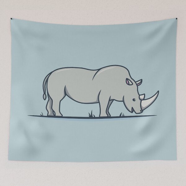 Item preview, Simple and Cute Rhinoceros - Wild Adventure designed and sold by OgyDesign.