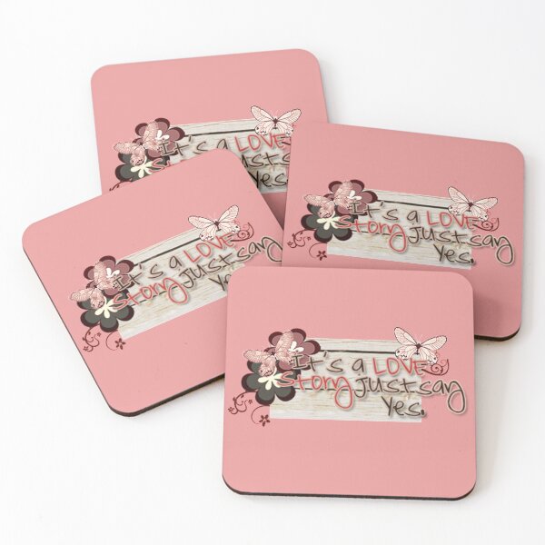 Item preview, It's A Love Story ...Just Say Yes designed and sold by KawaiiGlobal.