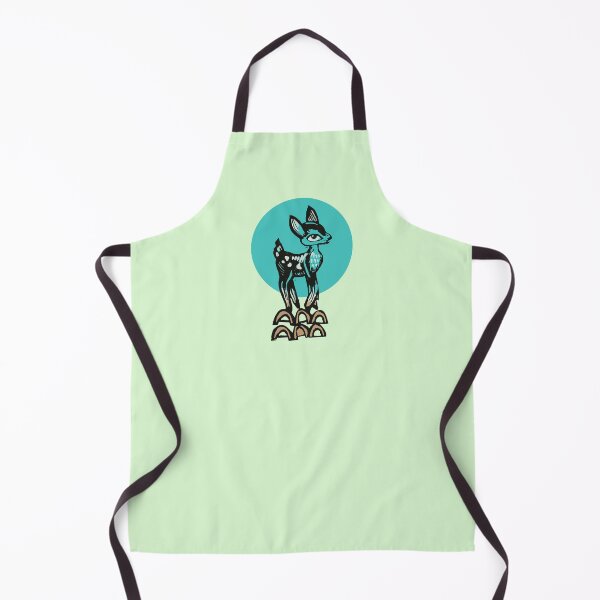 Item preview, cute teal retro deer designed and sold by sonabeam.