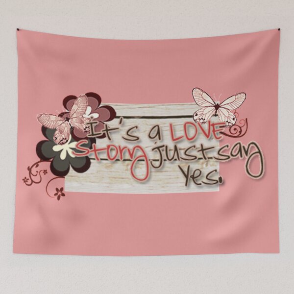 Item preview, It's A Love Story ...Just Say Yes designed and sold by KawaiiGlobal.