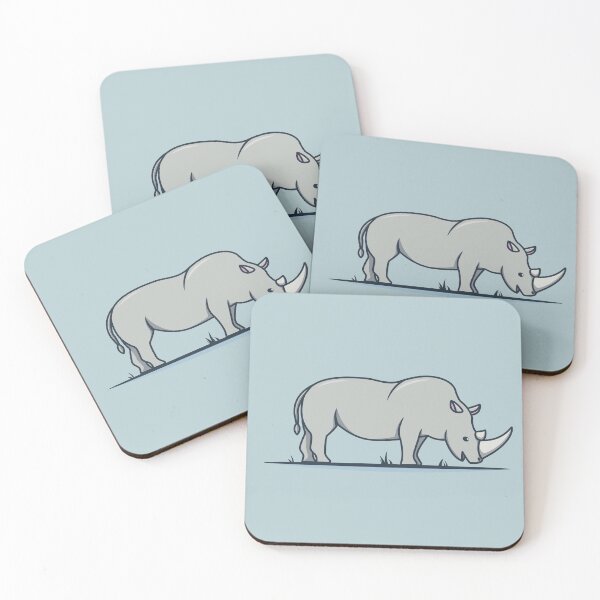 Item preview, Simple and Cute Rhinoceros - Wild Adventure designed and sold by OgyDesign.