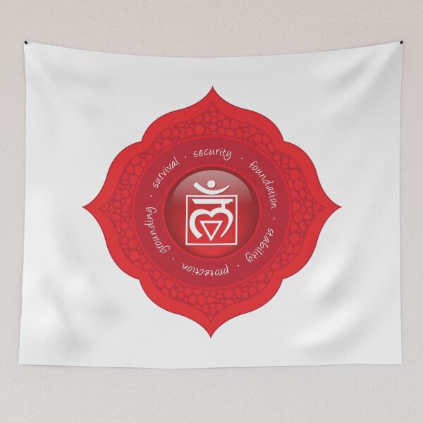 Item preview, Root Chakra Mandala - 54 RWBG designed and sold by chakraplaza.