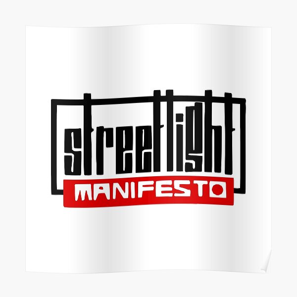 Straßenlaternen-Logo Poster