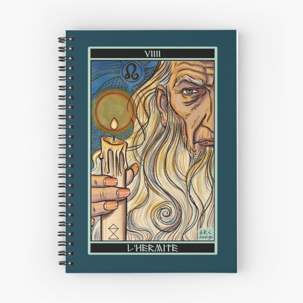 Item preview, hermit tarot designed and sold by Anna R. Carrino.