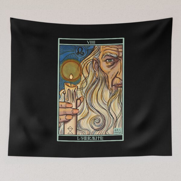 Item preview, hermit tarot designed and sold by Anna R. Carrino.