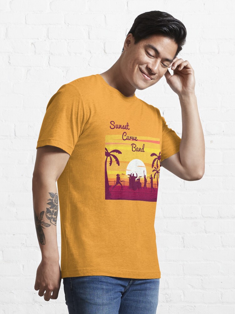 "Sunset Curve Band" T-shirt by HAZIM6 | Redbubble