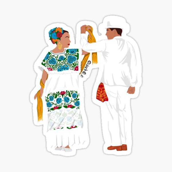Yucatán couple Sticker