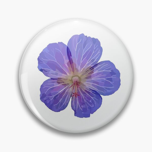 Item preview, Purple Cranesbill Wildflower designed and sold by Scat the cat.