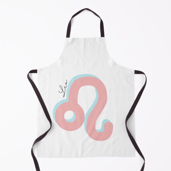 Item preview, Minimalist Leo Zodiac sign pastel pink and teal colors with black handwritten text designed and sold by milkasweet.
