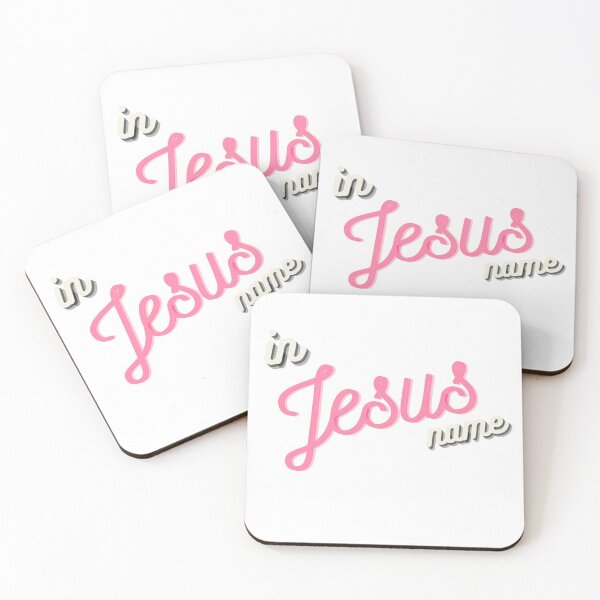 Item preview, In Jesus Name Lettering Pink Aesthetic designed and sold by The Lord's Love Line.