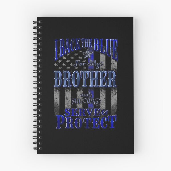 Item preview, I Back the Blue for my Police Officer Brother designed and sold by RiffXS.