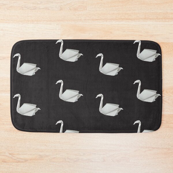 Item preview, Black & white origami swan pattern designed and sold by shadowisper.