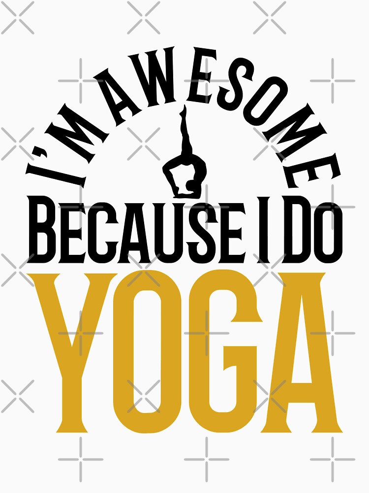 Thumbnail 3 of 3, Racerback Tank Top, I'm Awesome Because I do YOGA designed and sold by tw2us.