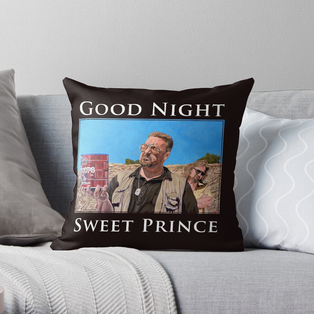Good Night Sweet Prince Throw Pillow