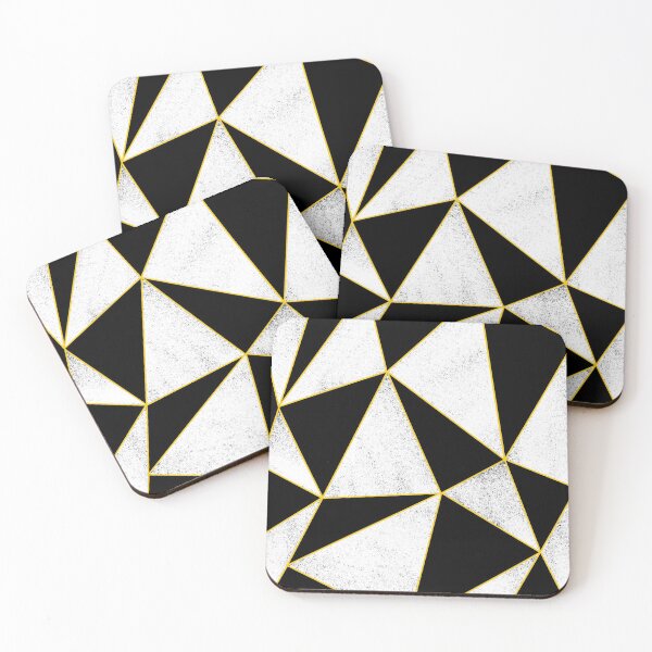 Item preview, Black and White Pattern Yellow lines.  designed and sold by Anna Prendergast.