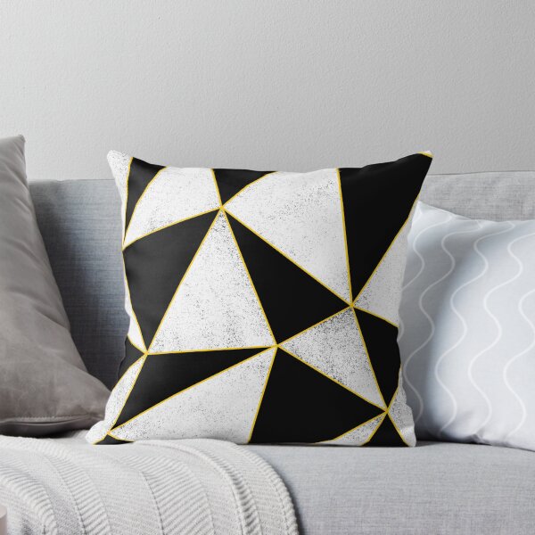 Item preview, Black and White Pattern Yellow lines.  designed and sold by Anna Prendergast.