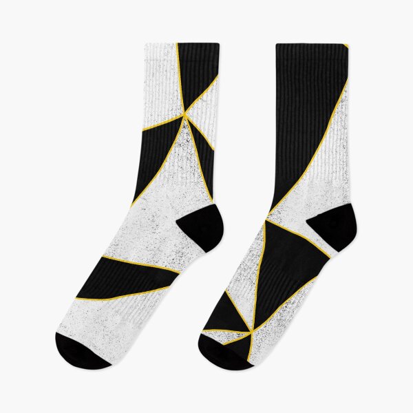 Item preview, Black and White Pattern Yellow lines.  designed and sold by Anna Prendergast.