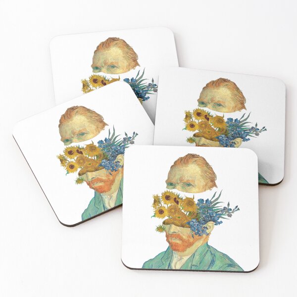 Artikelvorschau, Van Gogh surrealer Kopf, Historienmalerei, Sonnenblumenkunst, Iriskunst, entworfen und verkauft von ArtOfSilentium.