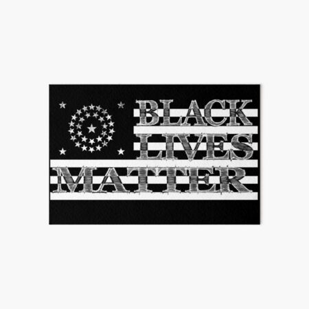 BLM Civil War US Flag (Light) Art Board Print