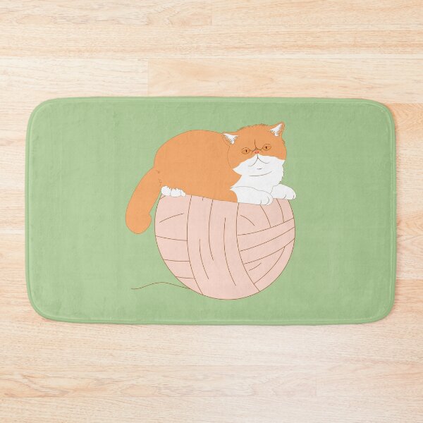 Item preview, Exotic Shorthair Cat and Yarn Ball designed and sold by lulululupaint.