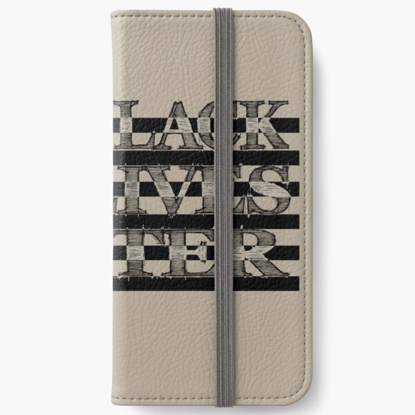 BLM US Flag (Dark) iPhone Wallet