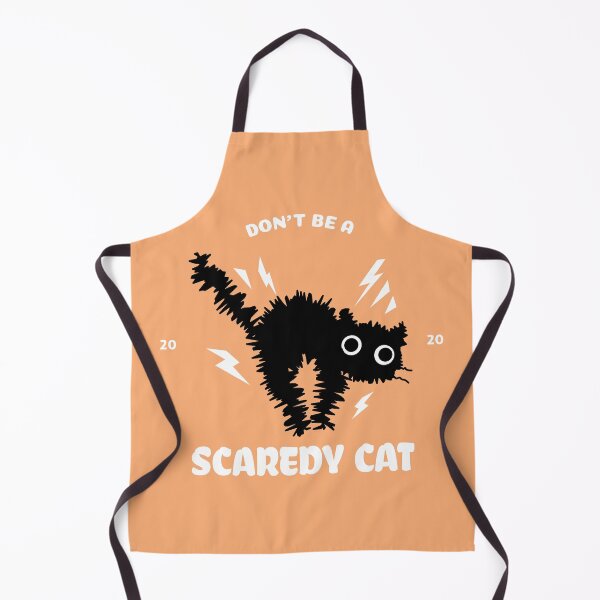 Item preview, Don't Be A Scaredly Cat | Happy Halloween Holiday | A Frightened Black Cat Cartoon designed and sold by Ainbowz-Artwork.
