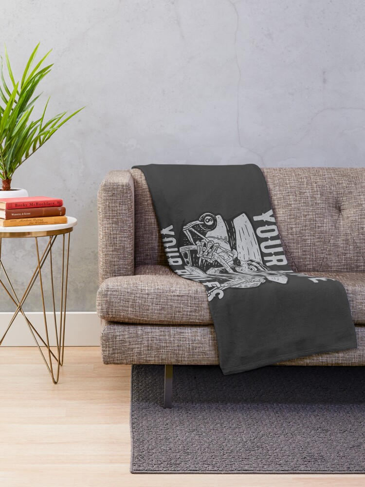 Alternate view of Your Life Your Rules Throw Blanket