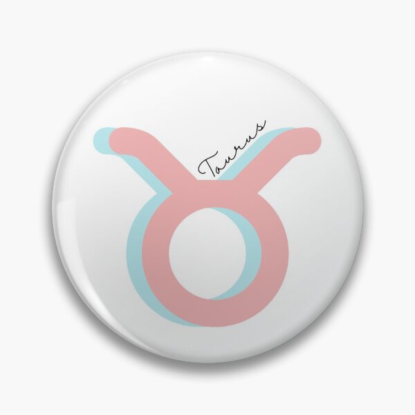 Item preview, Minimalist Taurus Zodiac sign pastel pink and teal colors with black handwritten text designed and sold by milkasweet.