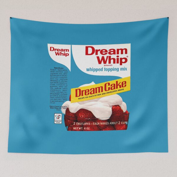 Item preview, DREAM WHIP DREAMCAKE PACKAGING designed and sold by ThrowbackAds.