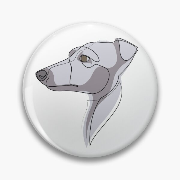 Artikelvorschau, Whippet - c - eine Strichzeichnung entworfen und verkauft von addillum.