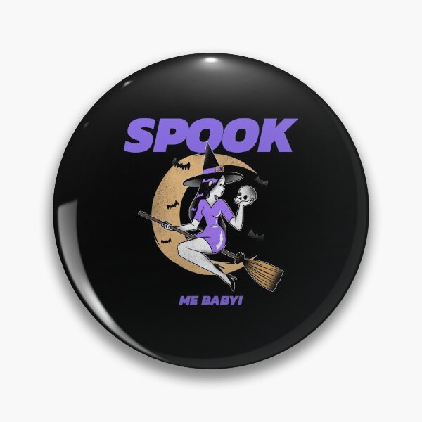 Item preview, Spook Me Baby! | Happy Halloween Holiday | Glamorous Witch with a Skull  designed and sold by Ainbowz-Artwork.