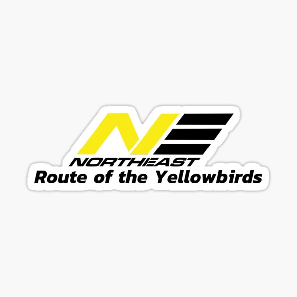 Northeast Airlines Route of the Yellowbirds Sticker