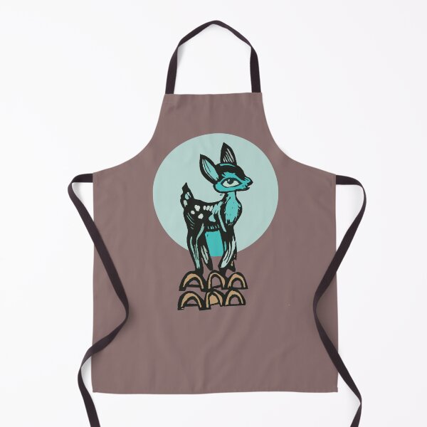 Item preview, teal bambi, cute, vintage deer designed and sold by sonabeam.