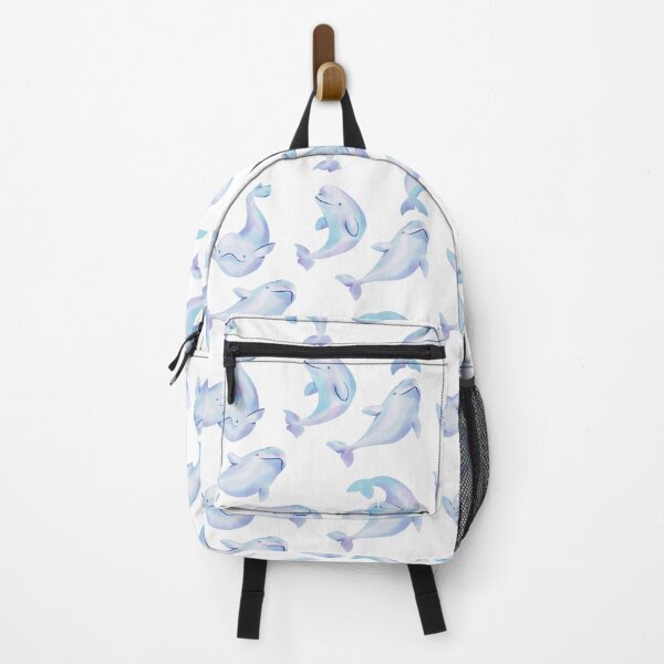 Item preview, White Arctic Beluga Whale Swimming Pack designed and sold by SwaDesign.