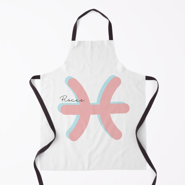 Item preview, Minimalist Pisces Zodiac sign pastel pink and teal colors with black handwritten text designed and sold by milkasweet.