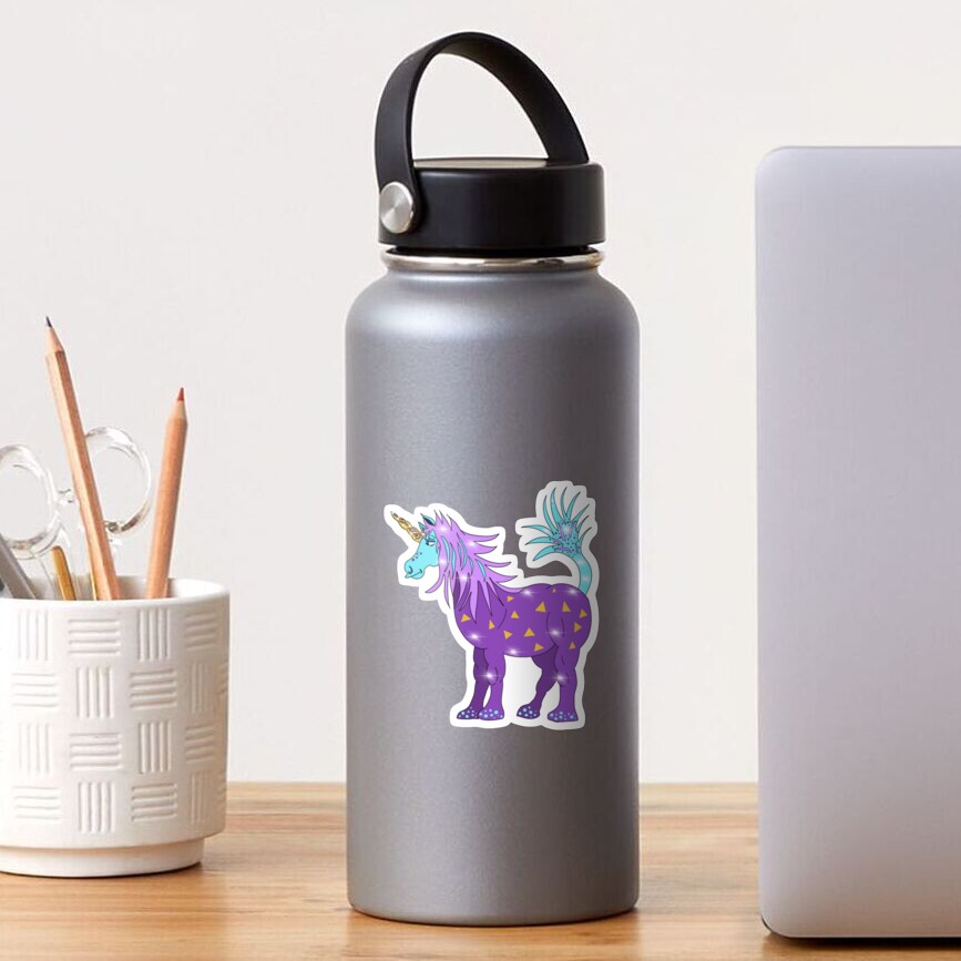 Mystical Magical Unicorn Purple Sticker