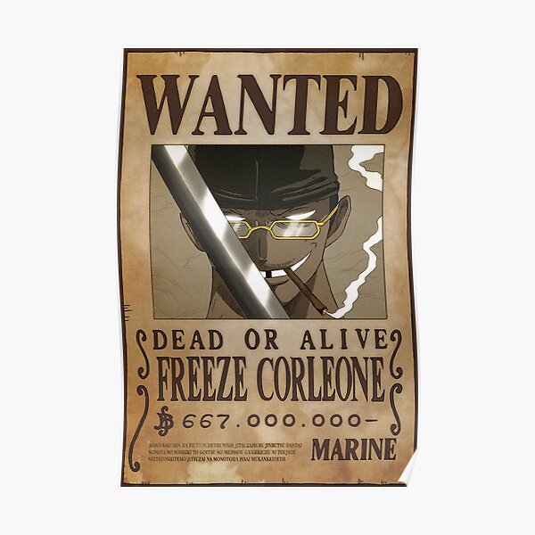 Freeze Corleone Wanted Poster