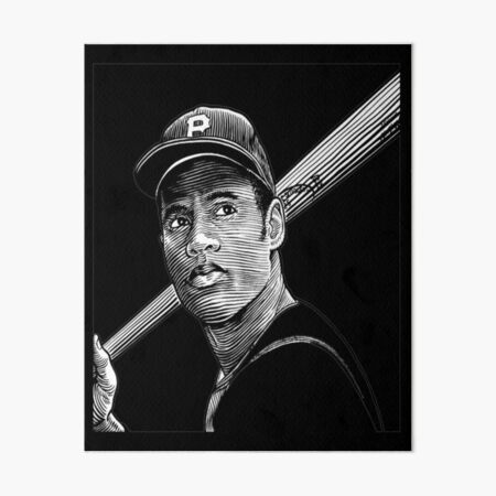 Original Cuban Drawing ROBERTO CLEMENTE Baseball Hall of Fame PITTSBURGH  PIRATES